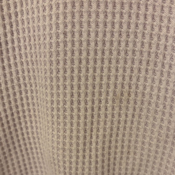Aerie Lavender Waffle Knit Long Sleeve Top - Size XL - Picture 2 of 7